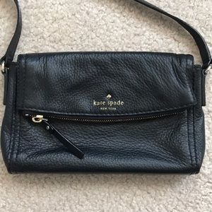 Kate Spade pebbled black leather crossbody